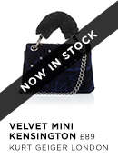 Velvet Mini Kensington - Kurt Geiger London - Now Available 